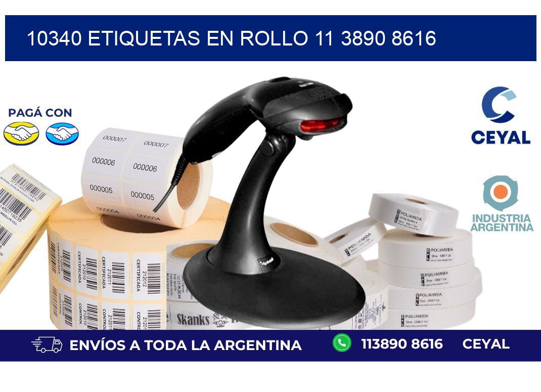 10340 ETIQUETAS EN ROLLO 11 3890 8616