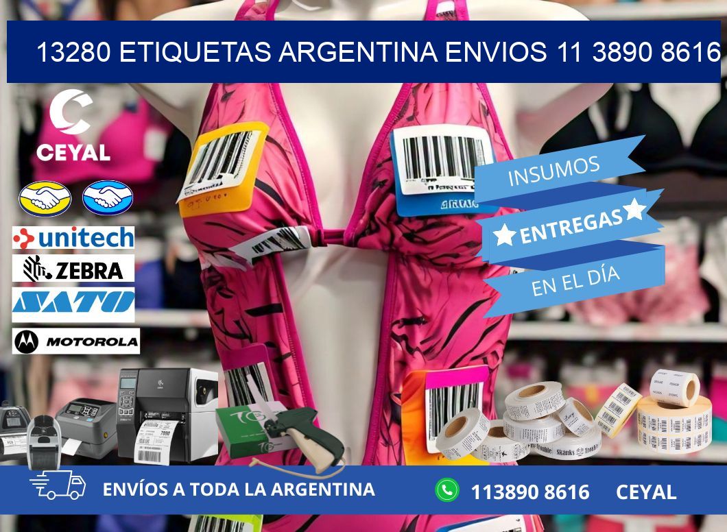 13280 ETIQUETAS ARGENTINA ENVIOS 11 3890 8616