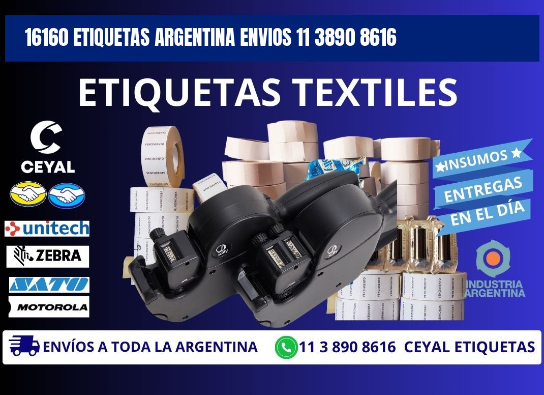 16160 ETIQUETAS ARGENTINA ENVIOS 11 3890 8616