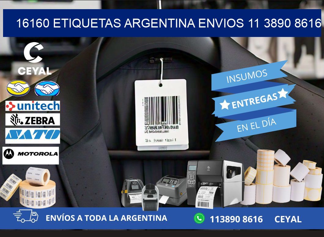 16160 ETIQUETAS ARGENTINA ENVIOS 11 3890 8616