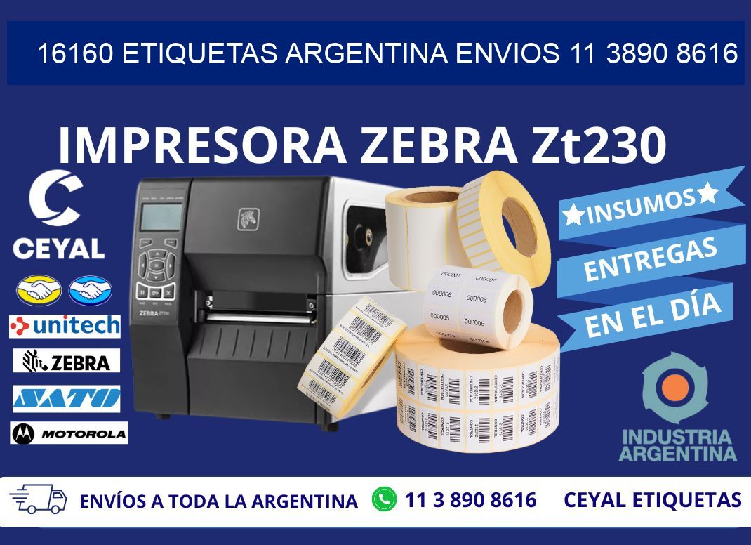16160 ETIQUETAS ARGENTINA ENVIOS 11 3890 8616
