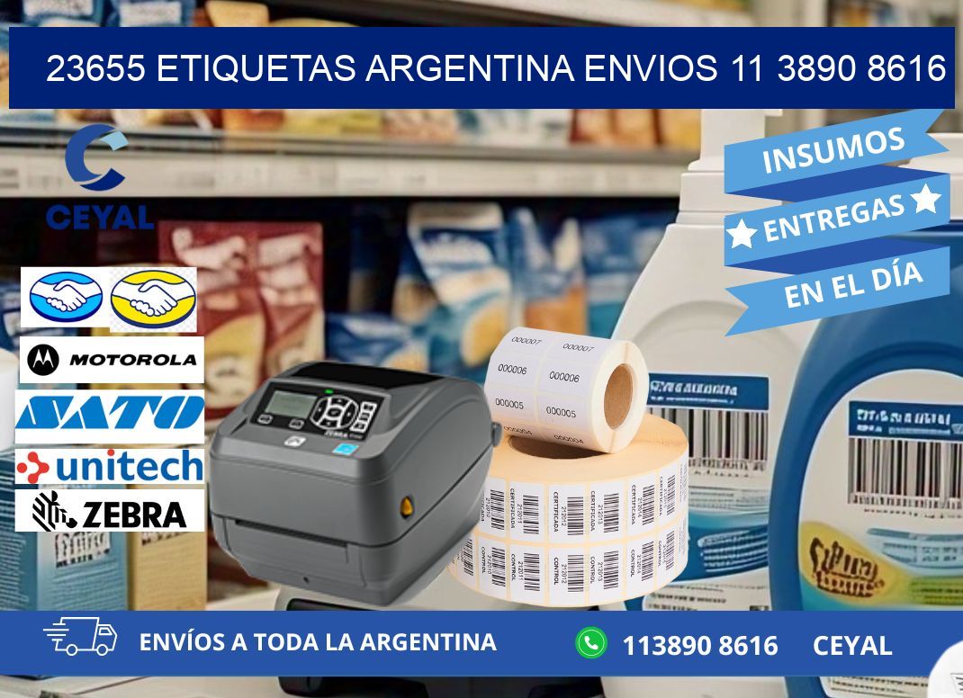 23655 ETIQUETAS ARGENTINA ENVIOS 11 3890 8616