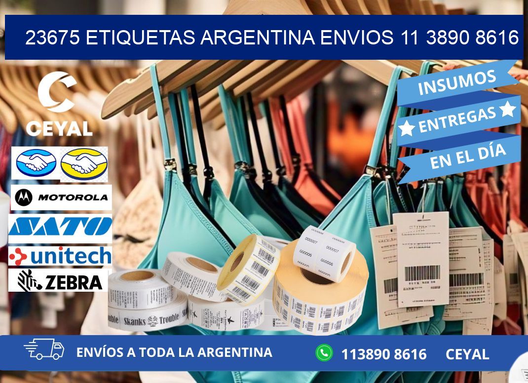 23675 ETIQUETAS ARGENTINA ENVIOS 11 3890 8616