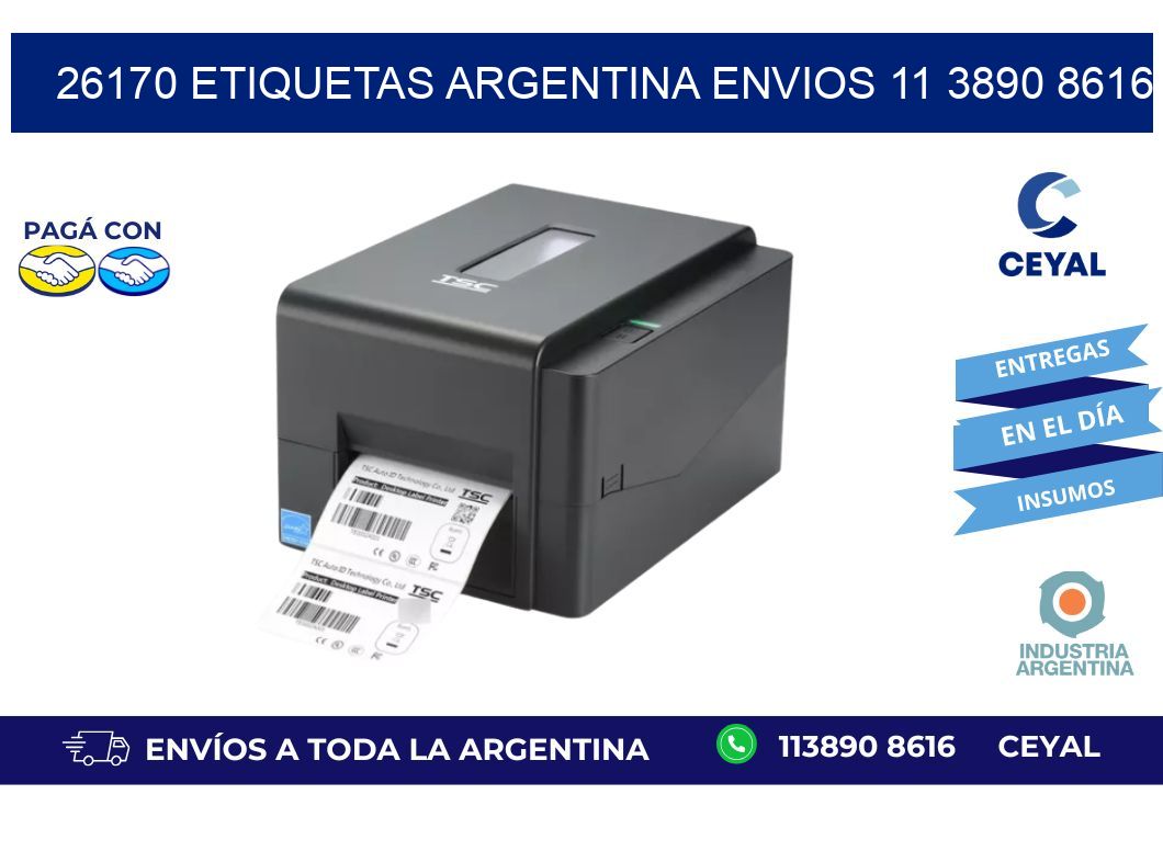 26170 ETIQUETAS ARGENTINA ENVIOS 11 3890 8616
