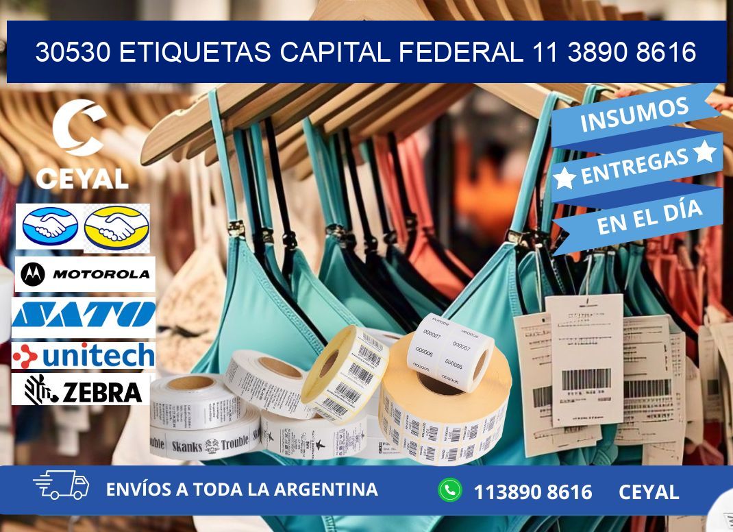 30530 ETIQUETAS CAPITAL FEDERAL 11 3890 8616
