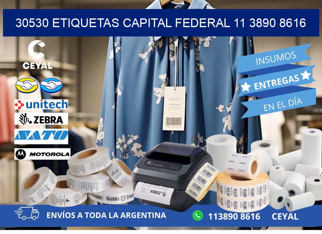 30530 ETIQUETAS CAPITAL FEDERAL 11 3890 8616