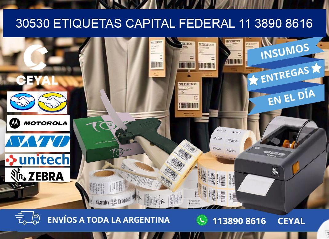 30530 ETIQUETAS CAPITAL FEDERAL 11 3890 8616