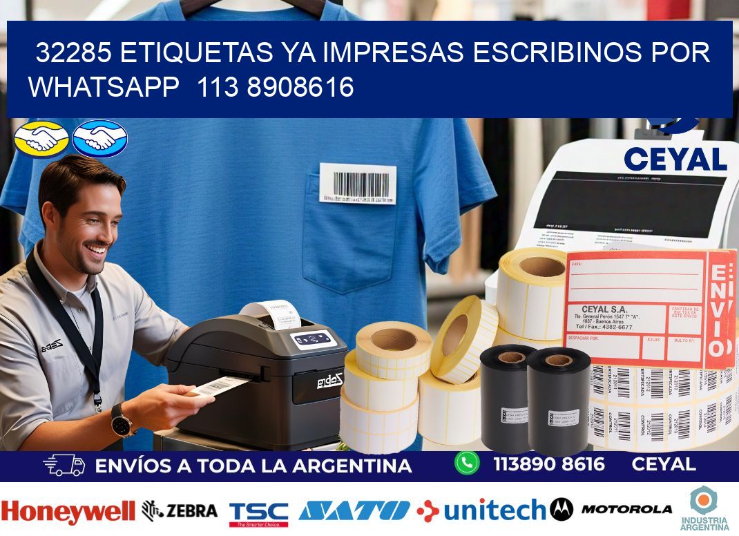 32285 ETIQUETAS YA IMPRESAS ESCRIBINOS POR WHATSAPP 113 8908616