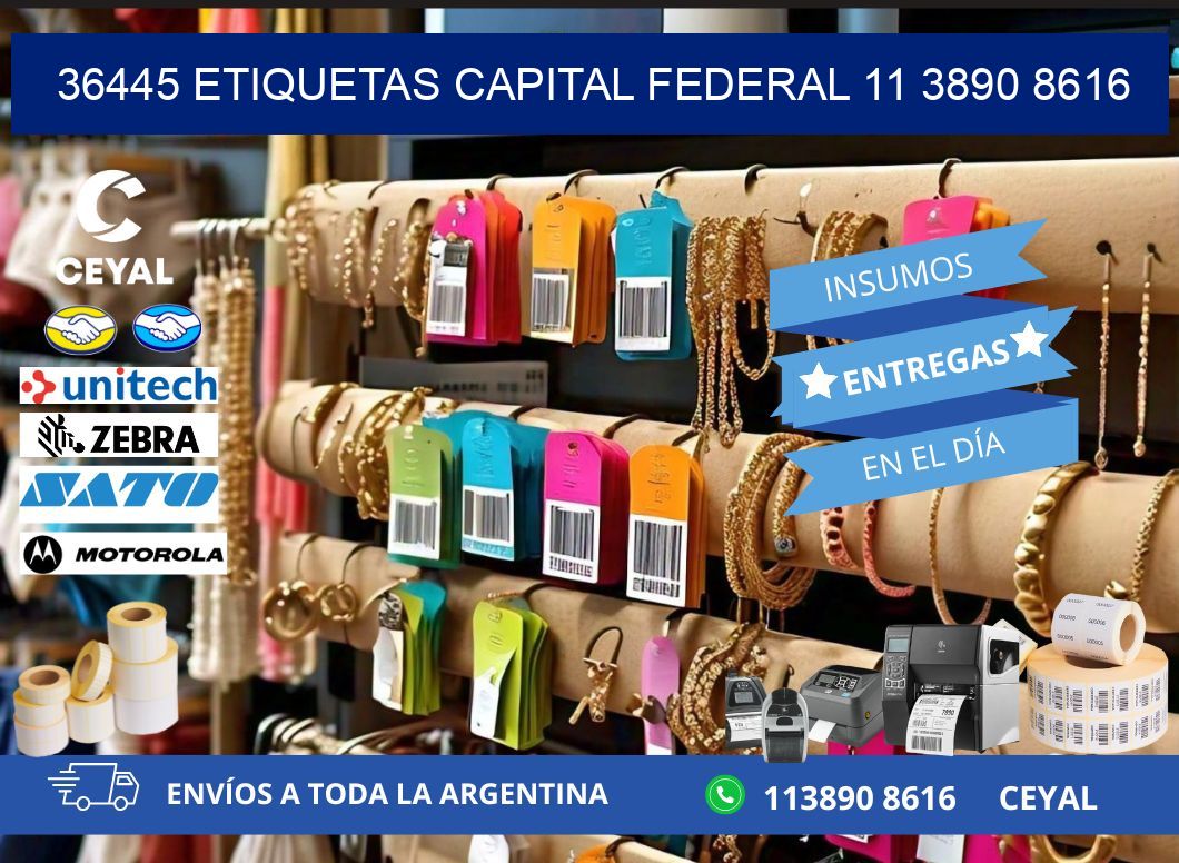 36445 ETIQUETAS CAPITAL FEDERAL 11 3890 8616