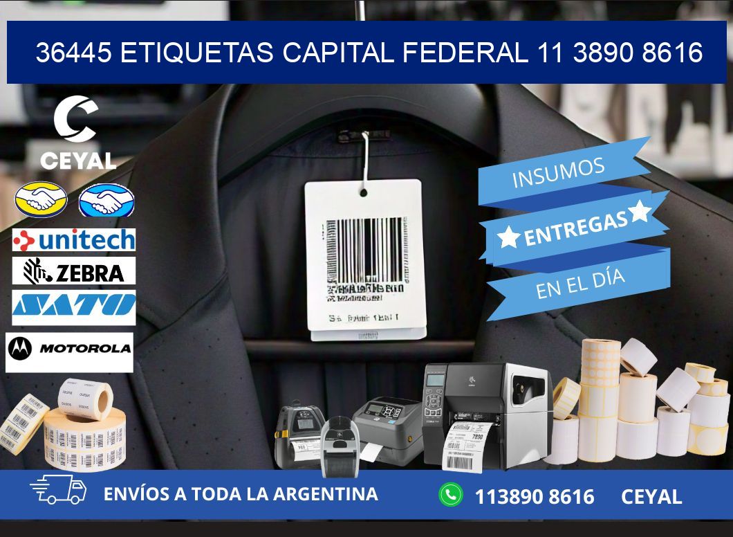 36445 ETIQUETAS CAPITAL FEDERAL 11 3890 8616