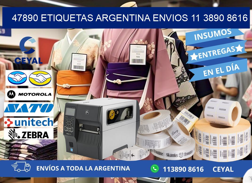 47890 ETIQUETAS ARGENTINA ENVIOS 11 3890 8616
