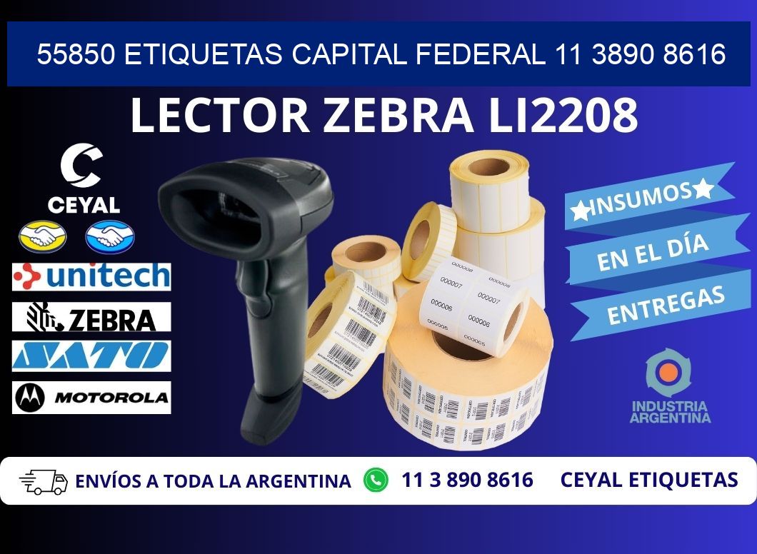55850 ETIQUETAS CAPITAL FEDERAL 11 3890 8616