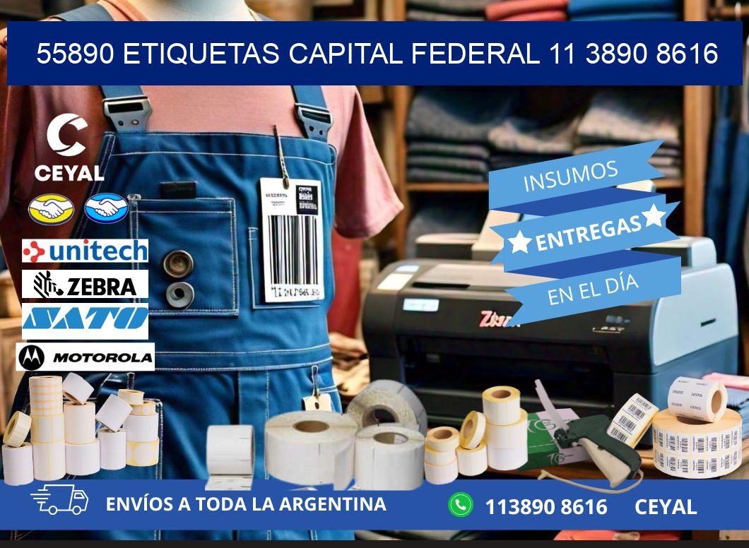 55890 ETIQUETAS CAPITAL FEDERAL 11 3890 8616