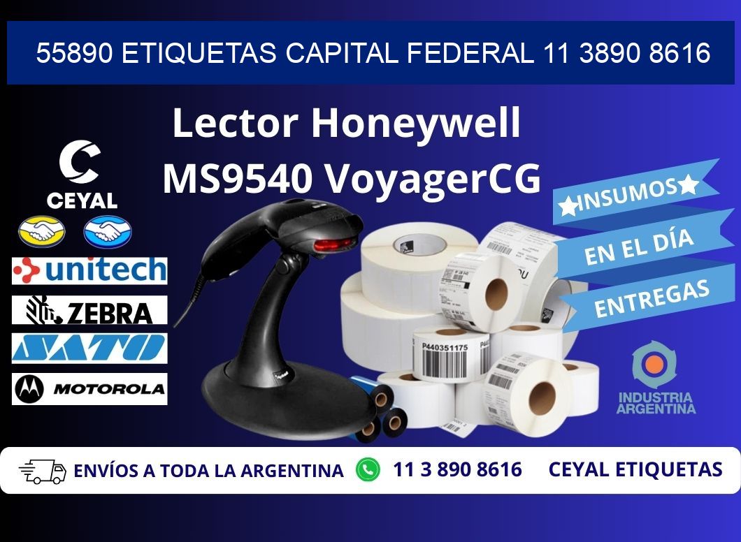 55890 ETIQUETAS CAPITAL FEDERAL 11 3890 8616