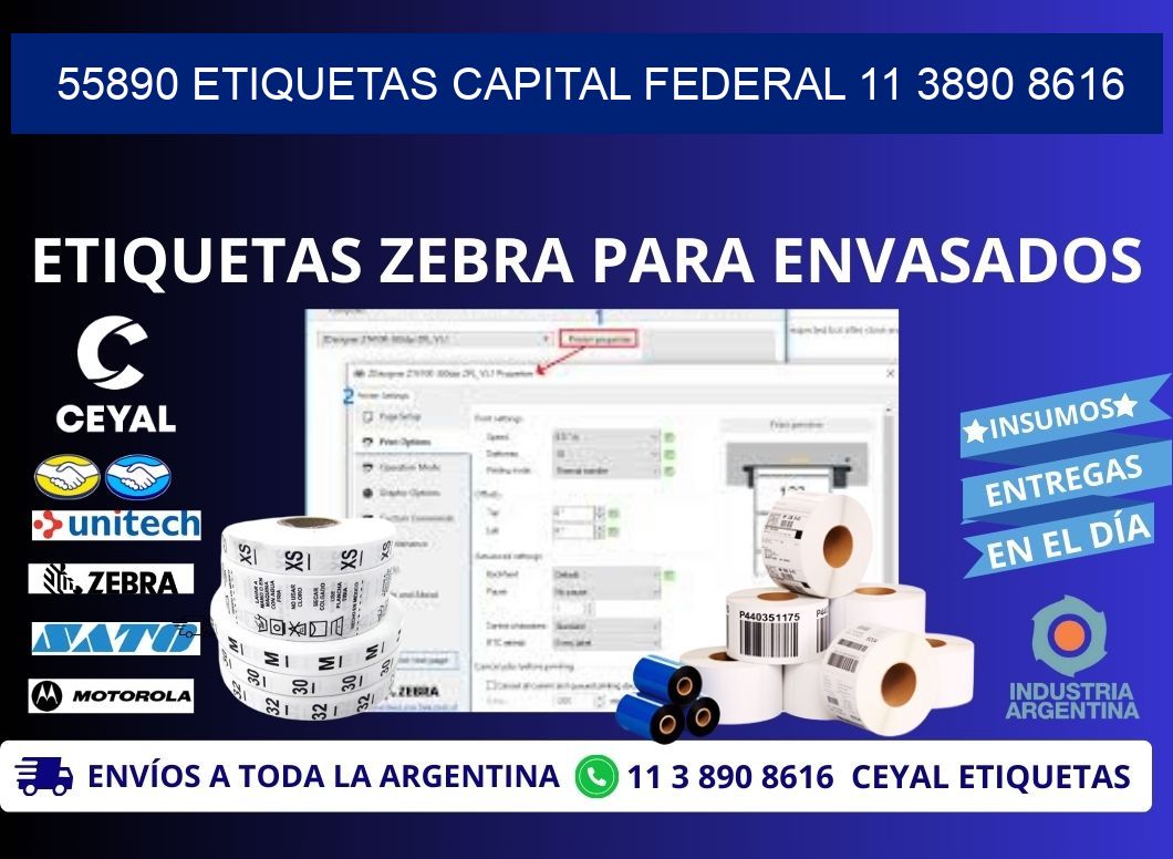 55890 ETIQUETAS CAPITAL FEDERAL 11 3890 8616