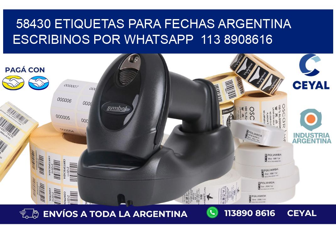 58430 ETIQUETAS PARA FECHAS ARGENTINA ESCRIBINOS POR WHATSAPP 113 8908616