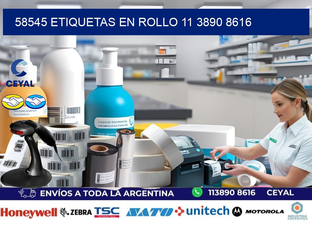 58545 ETIQUETAS EN ROLLO 11 3890 8616