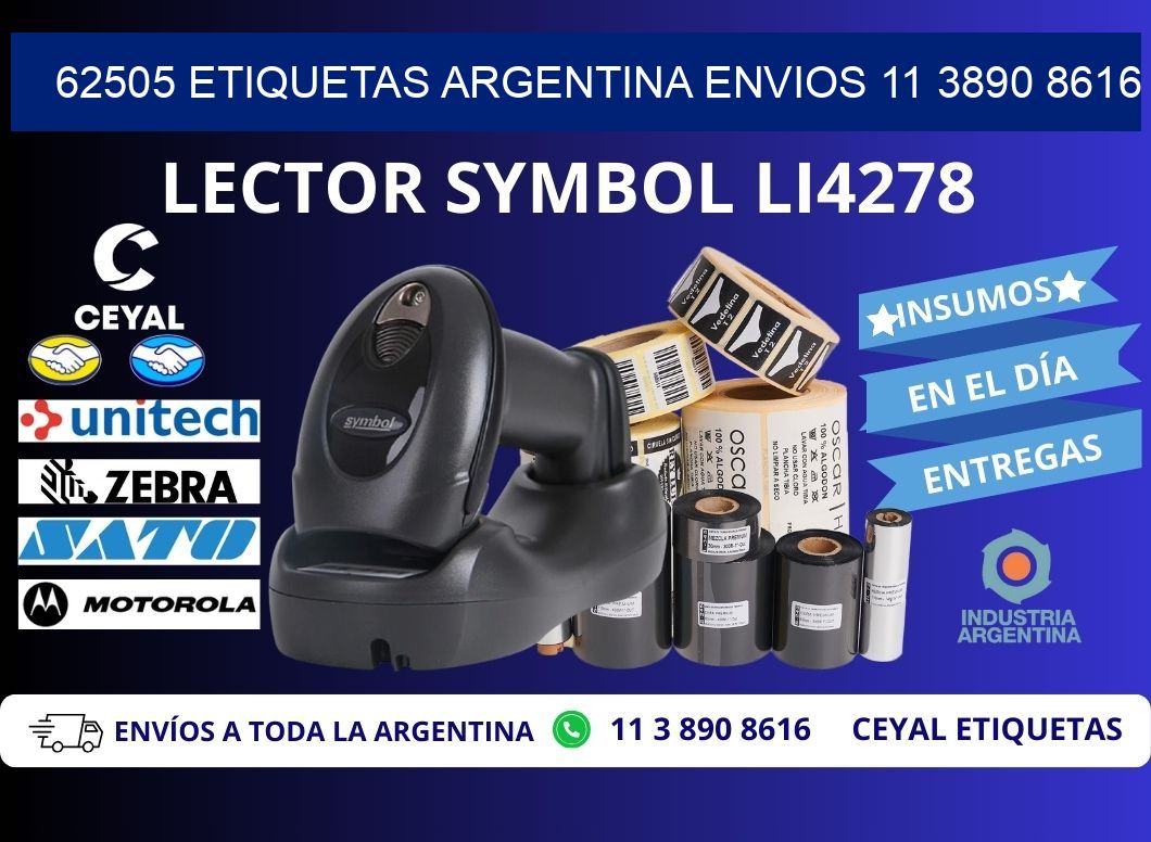 62505 ETIQUETAS ARGENTINA ENVIOS 11 3890 8616