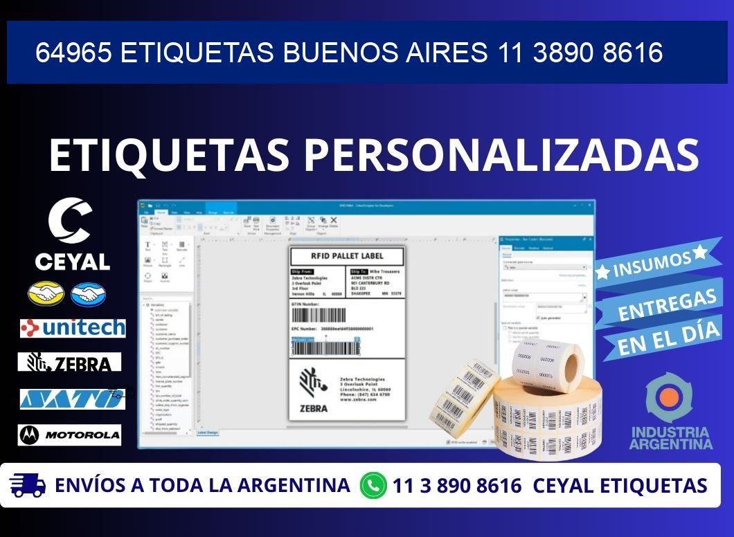 64965 ETIQUETAS BUENOS AIRES 11 3890 8616
