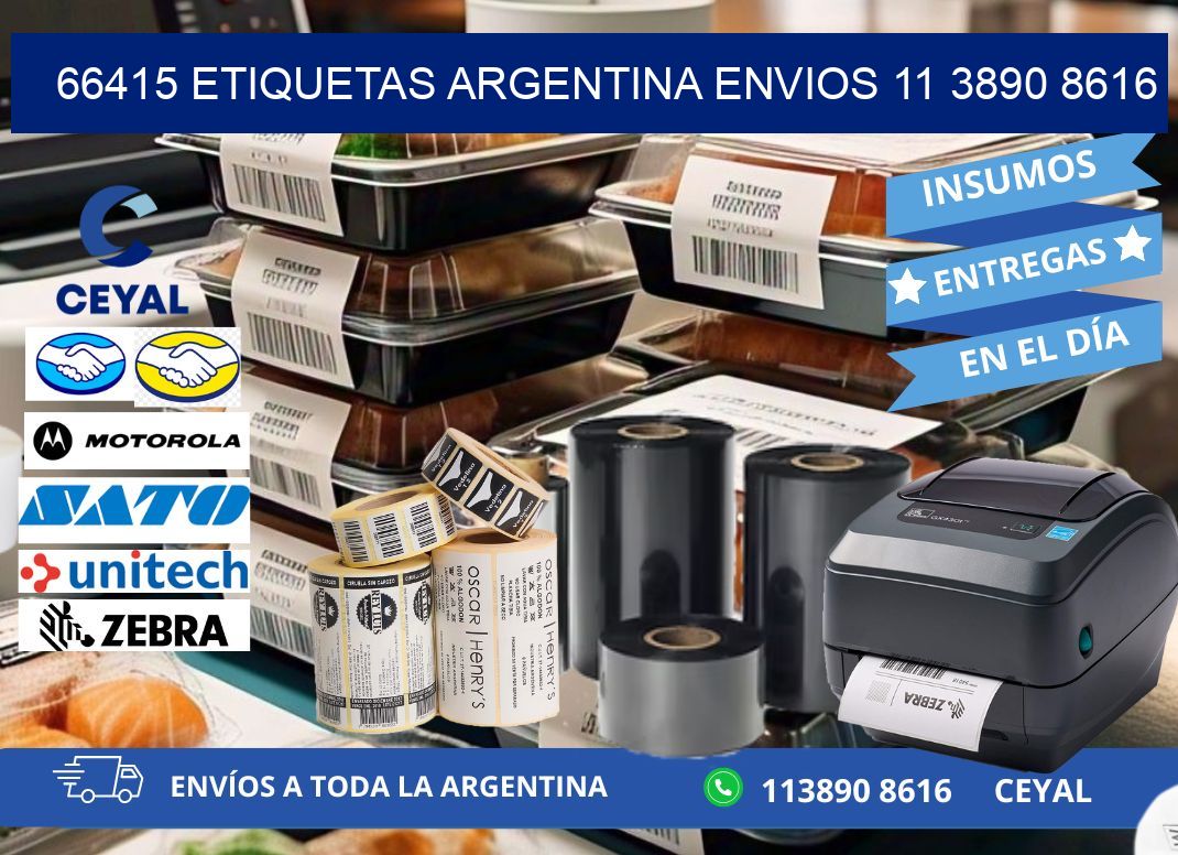 66415 ETIQUETAS ARGENTINA ENVIOS 11 3890 8616