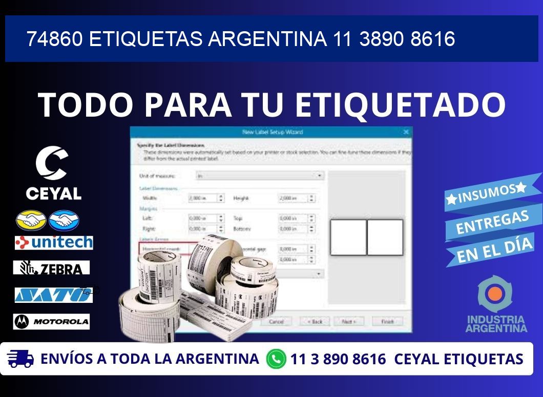 74860 ETIQUETAS ARGENTINA 11 3890 8616