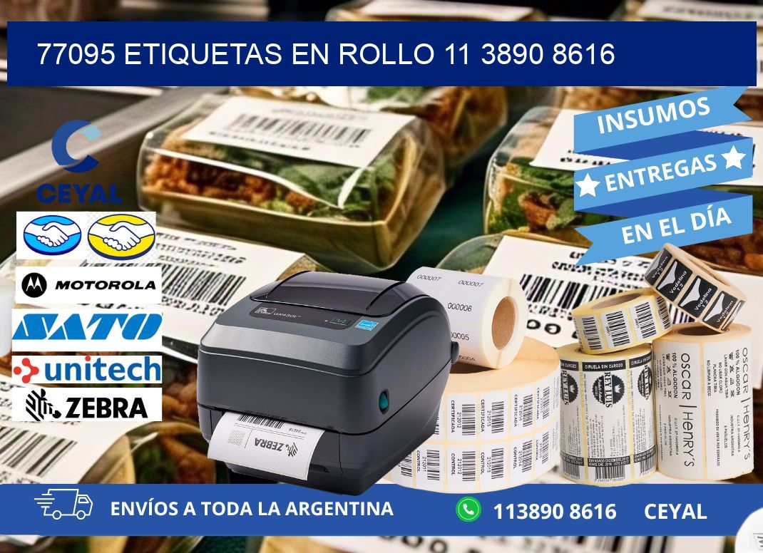 77095 ETIQUETAS EN ROLLO 11 3890 8616