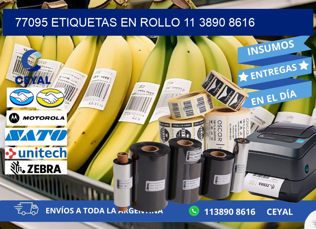 77095 ETIQUETAS EN ROLLO 11 3890 8616