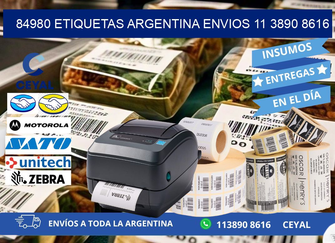 84980 ETIQUETAS ARGENTINA ENVIOS 11 3890 8616