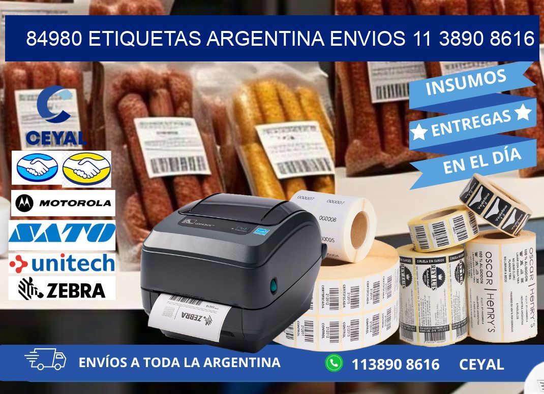 84980 ETIQUETAS ARGENTINA ENVIOS 11 3890 8616