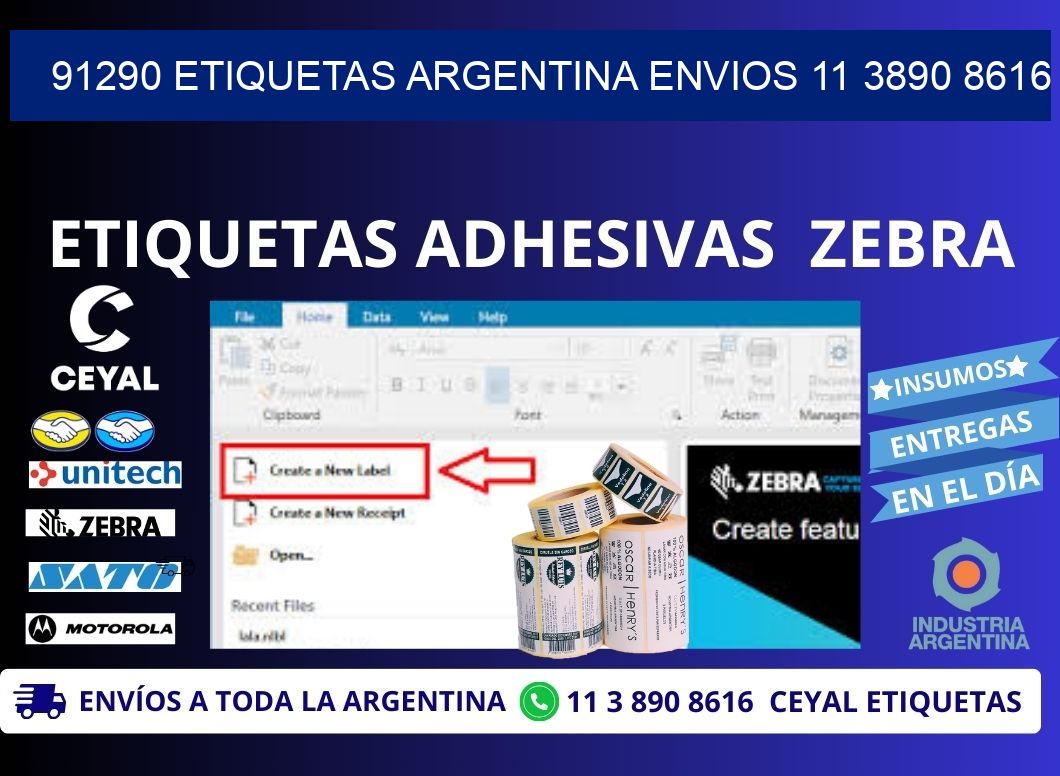 91290 ETIQUETAS ARGENTINA ENVIOS 11 3890 8616