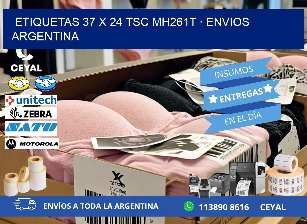 ETIQUETAS 37 x 24 TSC MH261T · ENVIOS ARGENTINA