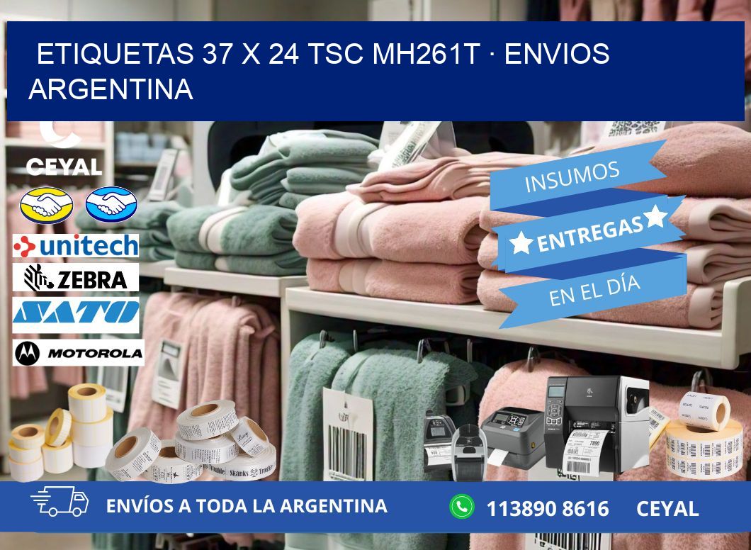 ETIQUETAS 37 x 24 TSC MH261T · ENVIOS ARGENTINA