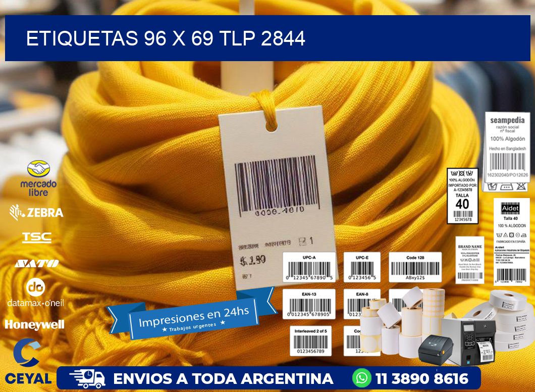 ETIQUETAS 96 x 69 TLP 2844
