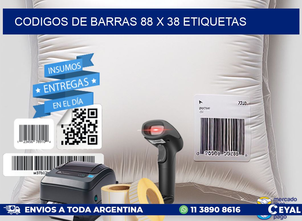 codigos de barras 88 x 38 etiquetas