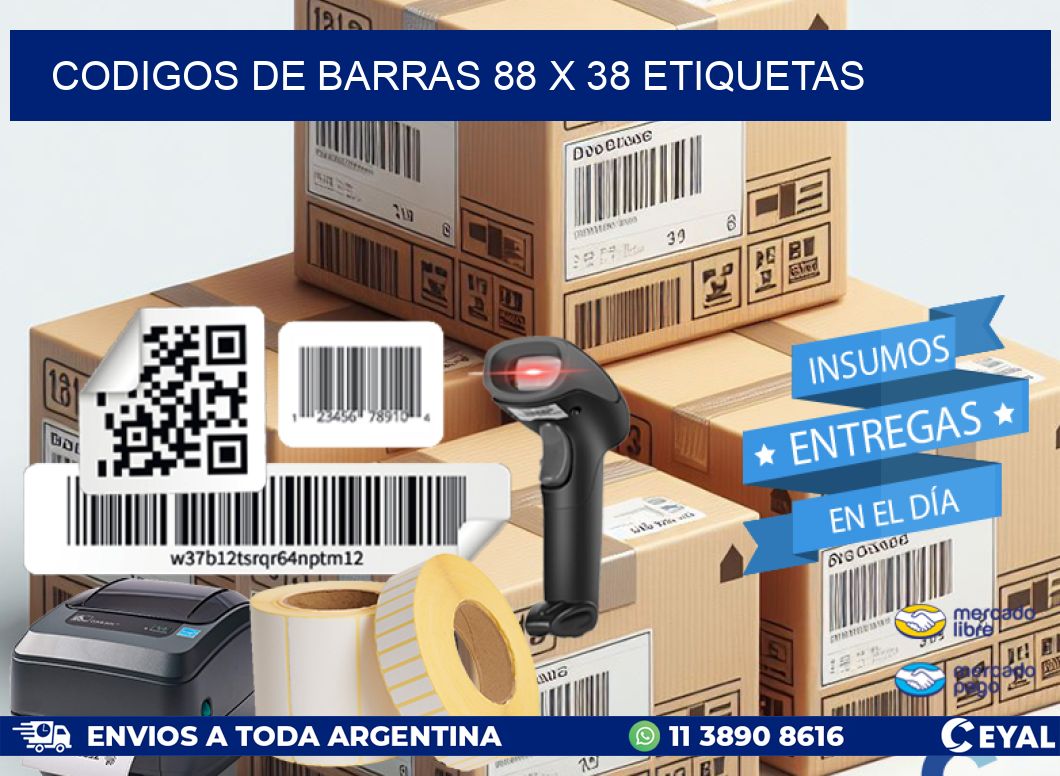 codigos de barras 88 x 38 etiquetas
