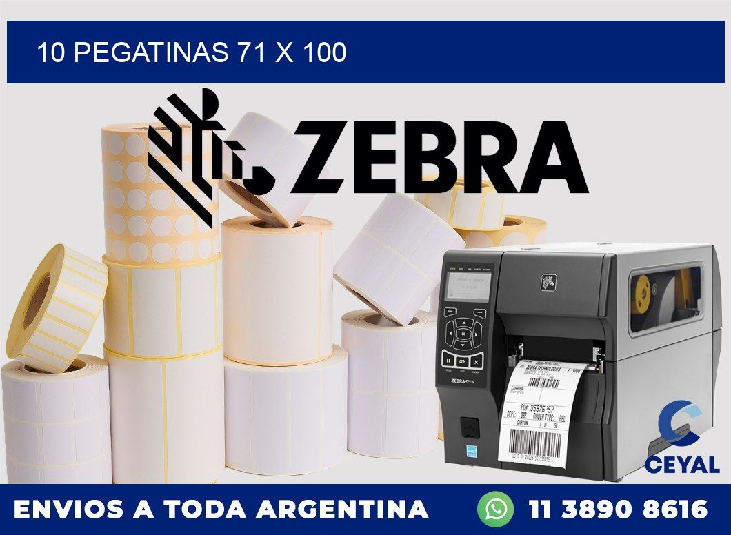 10 PEGATINAS 71 x 100