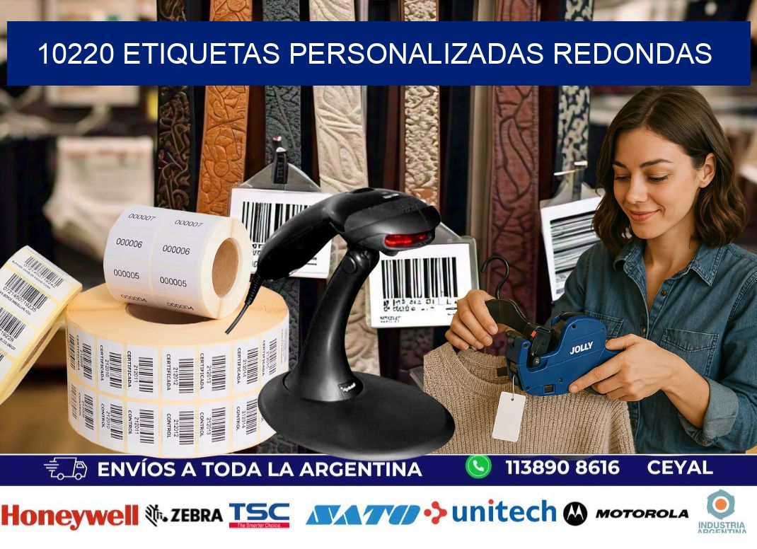 10220 Etiquetas personalizadas redondas