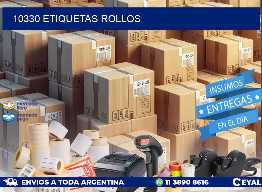 10330 etiquetas rollos