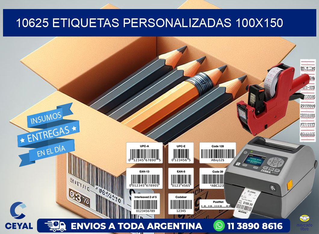 10625 Etiquetas personalizadas 100x150