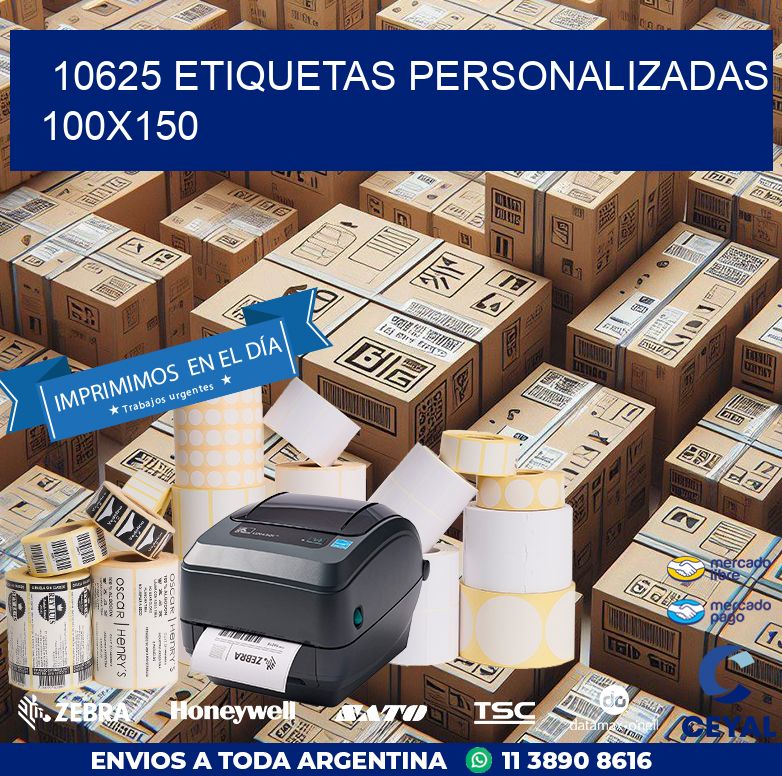 10625 Etiquetas personalizadas 100x150