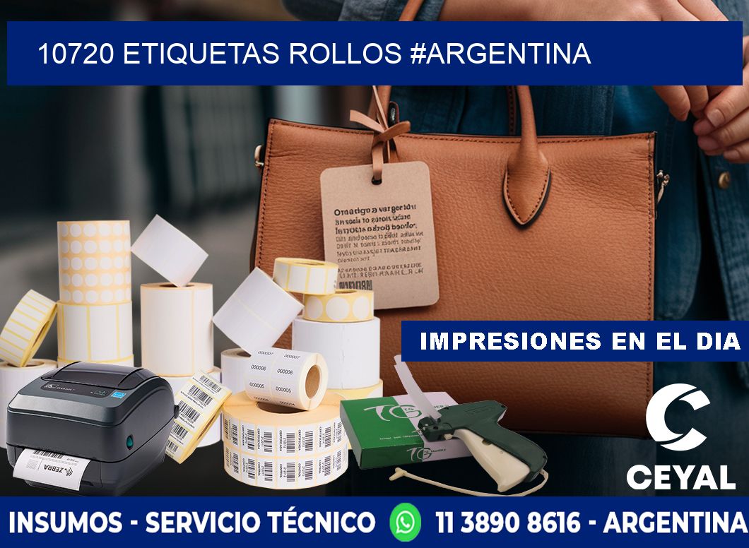 10720 etiquetas rollos #ARGENTINA