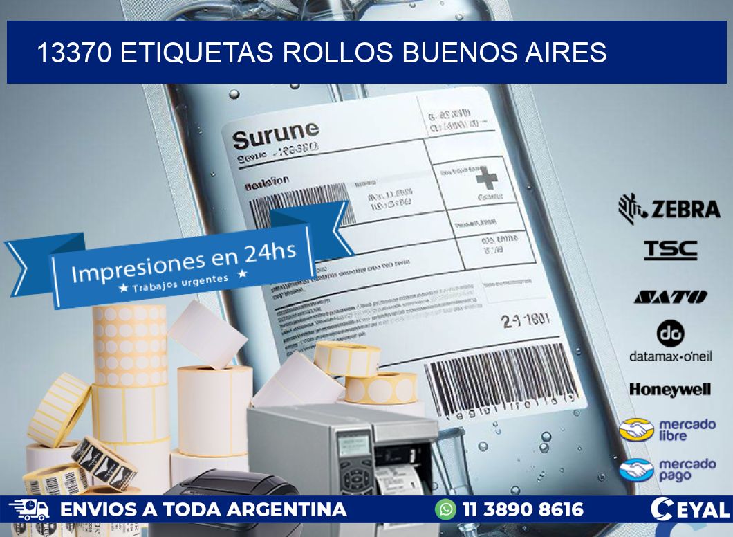 13370 etiquetas rollos buenos aires