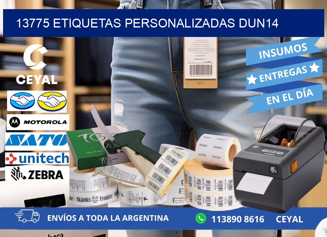 13775 Etiquetas personalizadas dun14
