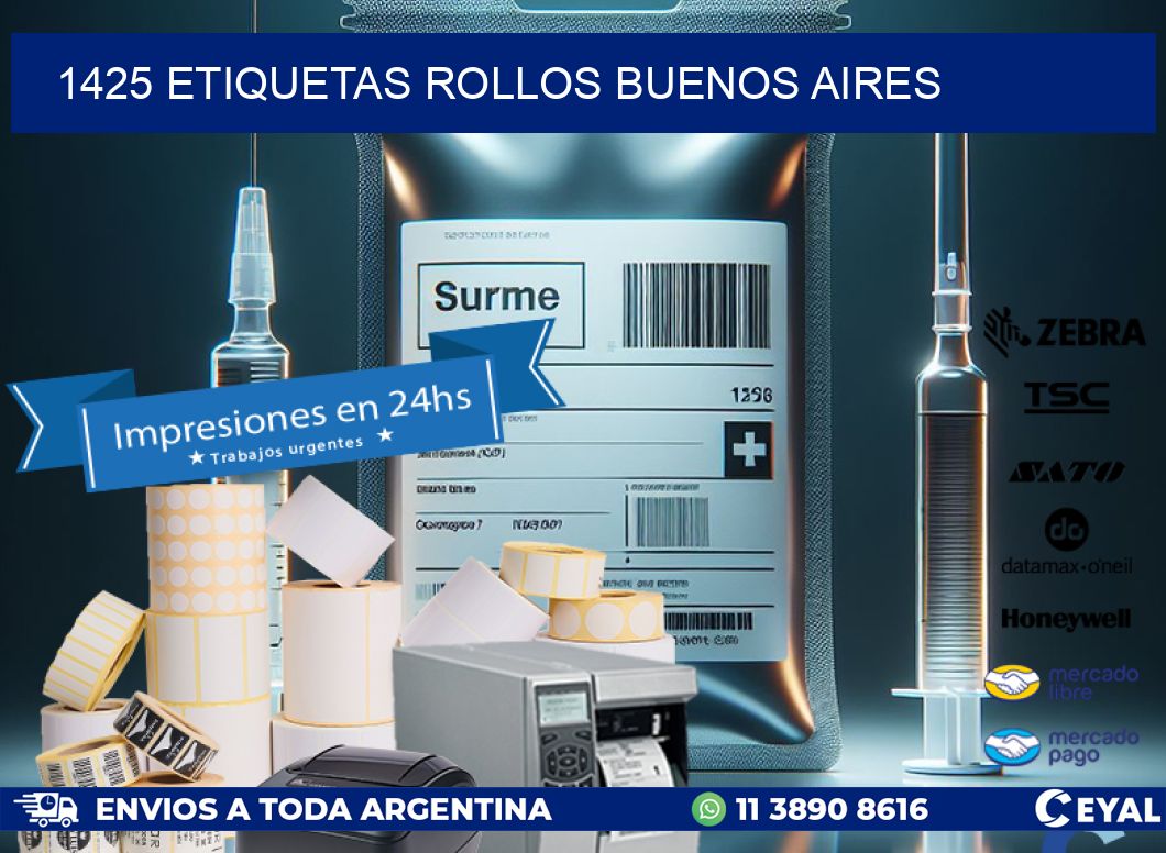 1425 etiquetas rollos buenos aires