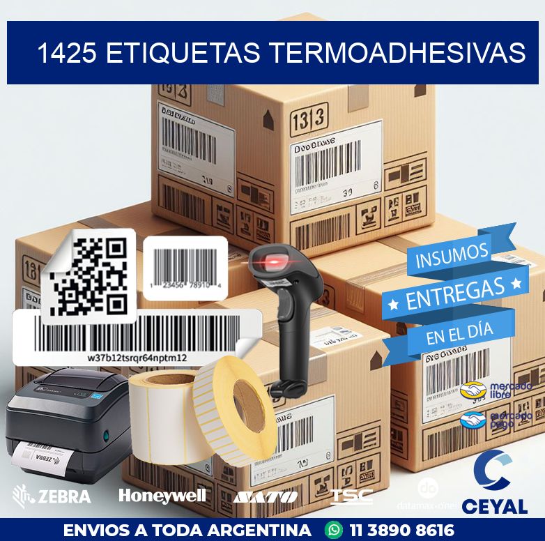 1425 etiquetas termoadhesivas