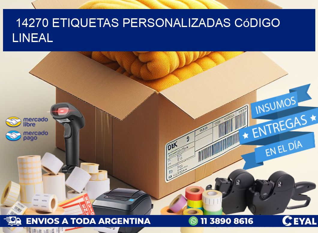 14270 Etiquetas personalizadas código lineal