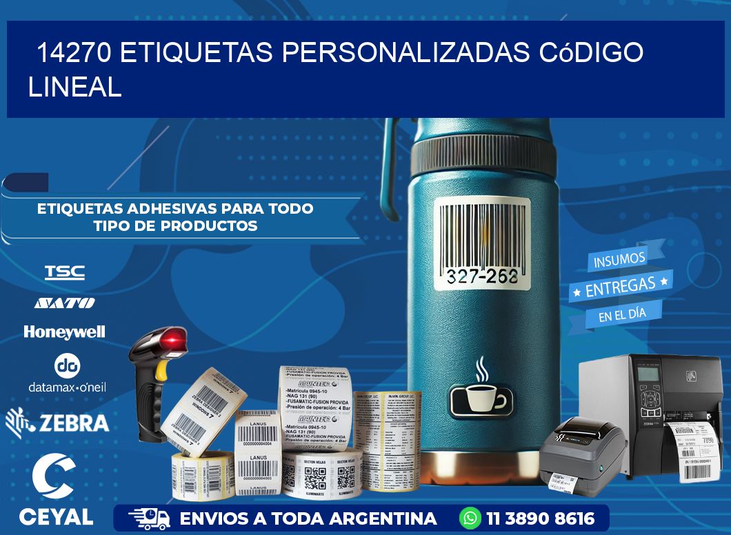 14270 Etiquetas personalizadas código lineal