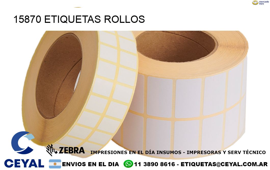 15870 etiquetas rollos