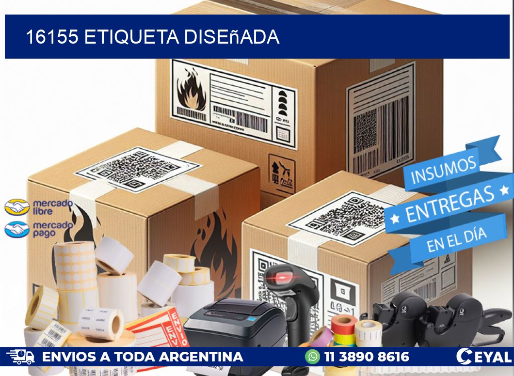 16155 etiqueta diseñada