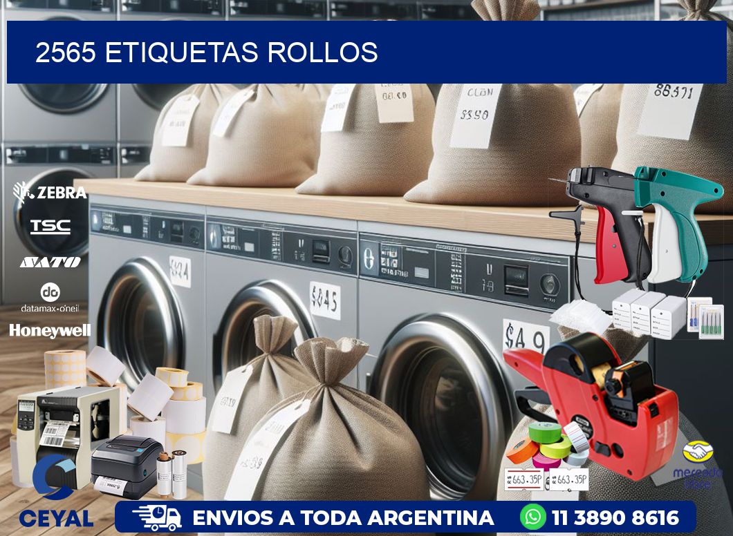 2565 etiquetas rollos